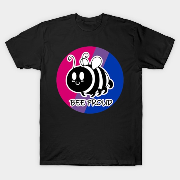 Bee Proud Bisexual/Biromantic Flag T-Shirt by JadedOddity